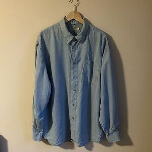 Indigo Palms Men's Button-down Shirt - L